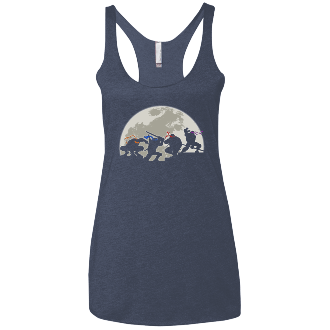 T-Shirts Vintage Navy / X-Small Ninja Women's Triblend Racerback Tank
