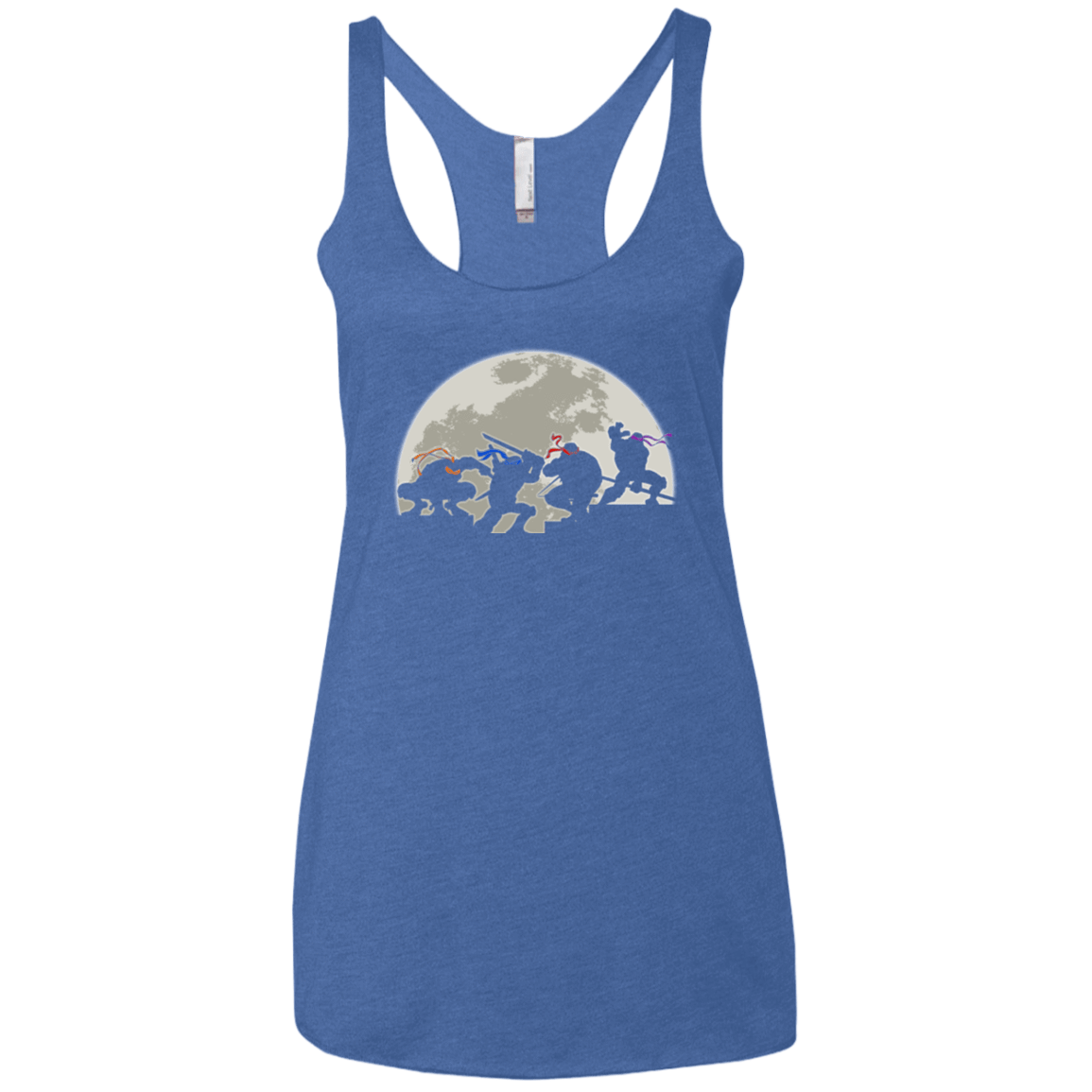 T-Shirts Vintage Royal / X-Small Ninja Women's Triblend Racerback Tank