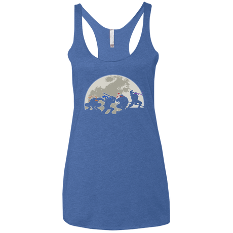 T-Shirts Vintage Royal / X-Small Ninja Women's Triblend Racerback Tank