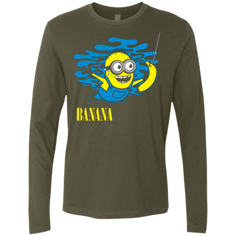 T-Shirts Military Green / Small Nirvana Banana Men's Premium Long Sleeve