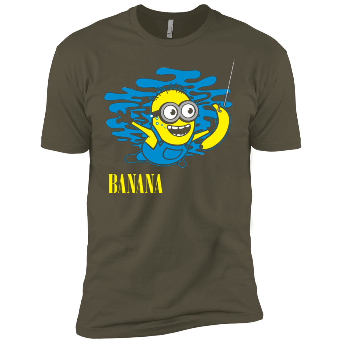 T-Shirts Military Green / X-Small Nirvana Banana Men's Premium T-Shirt