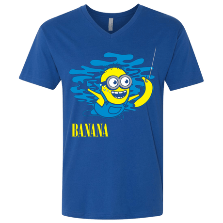 T-Shirts Royal / X-Small Nirvana Banana Men's Premium V-Neck