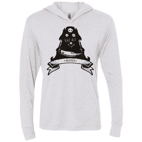 T-Shirts Heather White / X-Small Nito Triblend Long Sleeve Hoodie Tee