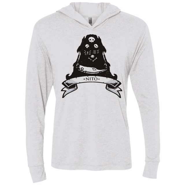 T-Shirts Heather White / X-Small Nito Triblend Long Sleeve Hoodie Tee