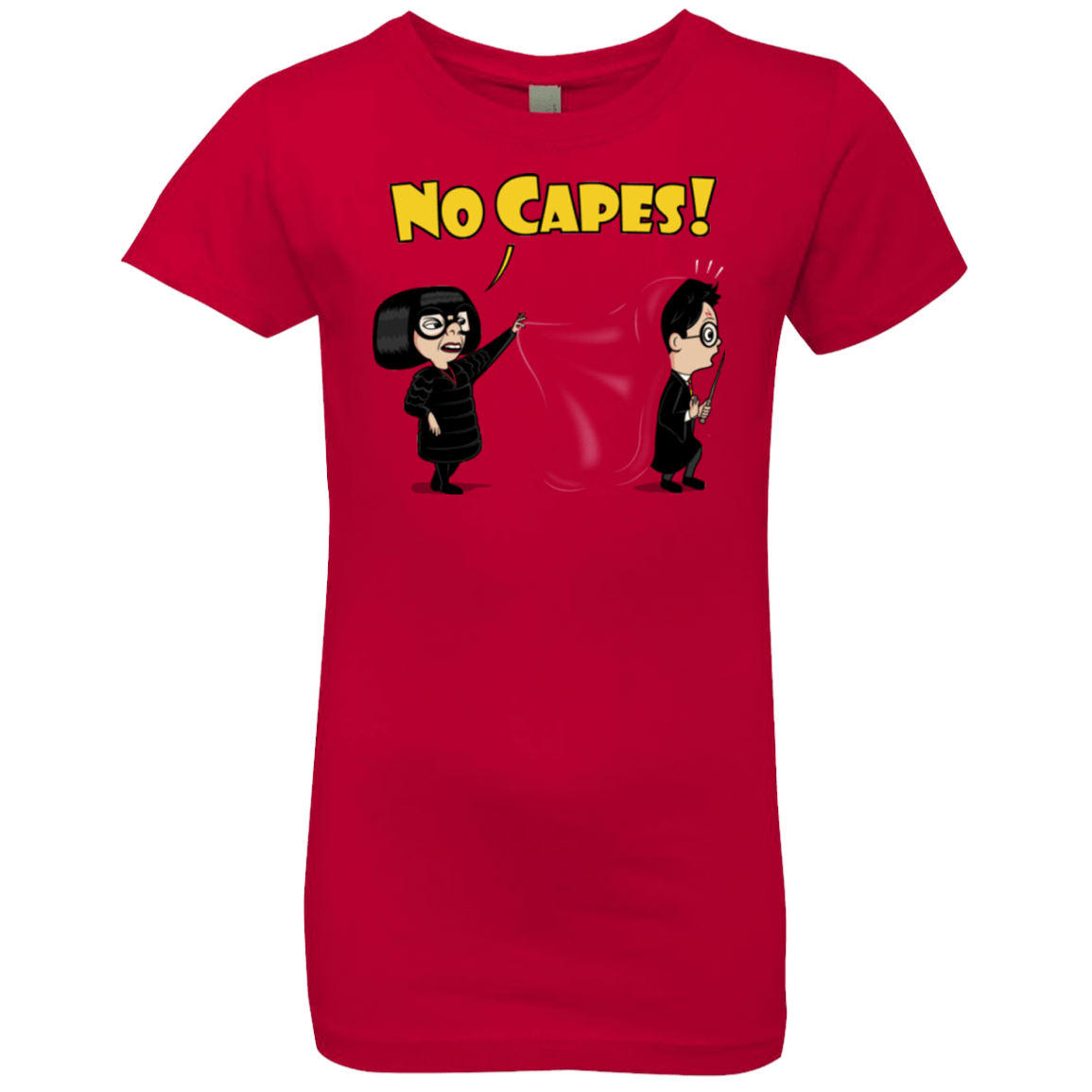 T-Shirts Red / YXS No Capes Girls Premium T-Shirt