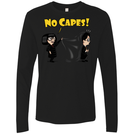 T-Shirts Black / Small No Capes Men's Premium Long Sleeve