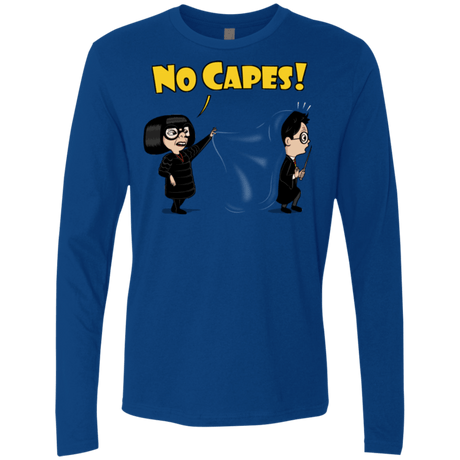 T-Shirts Royal / Small No Capes Men's Premium Long Sleeve