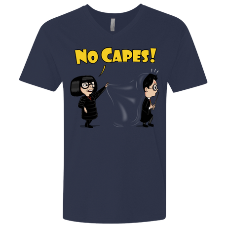 T-Shirts Midnight Navy / X-Small No Capes Men's Premium V-Neck