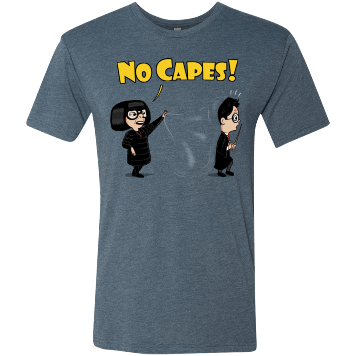 T-Shirts Indigo / Small No Capes Men's Triblend T-Shirt