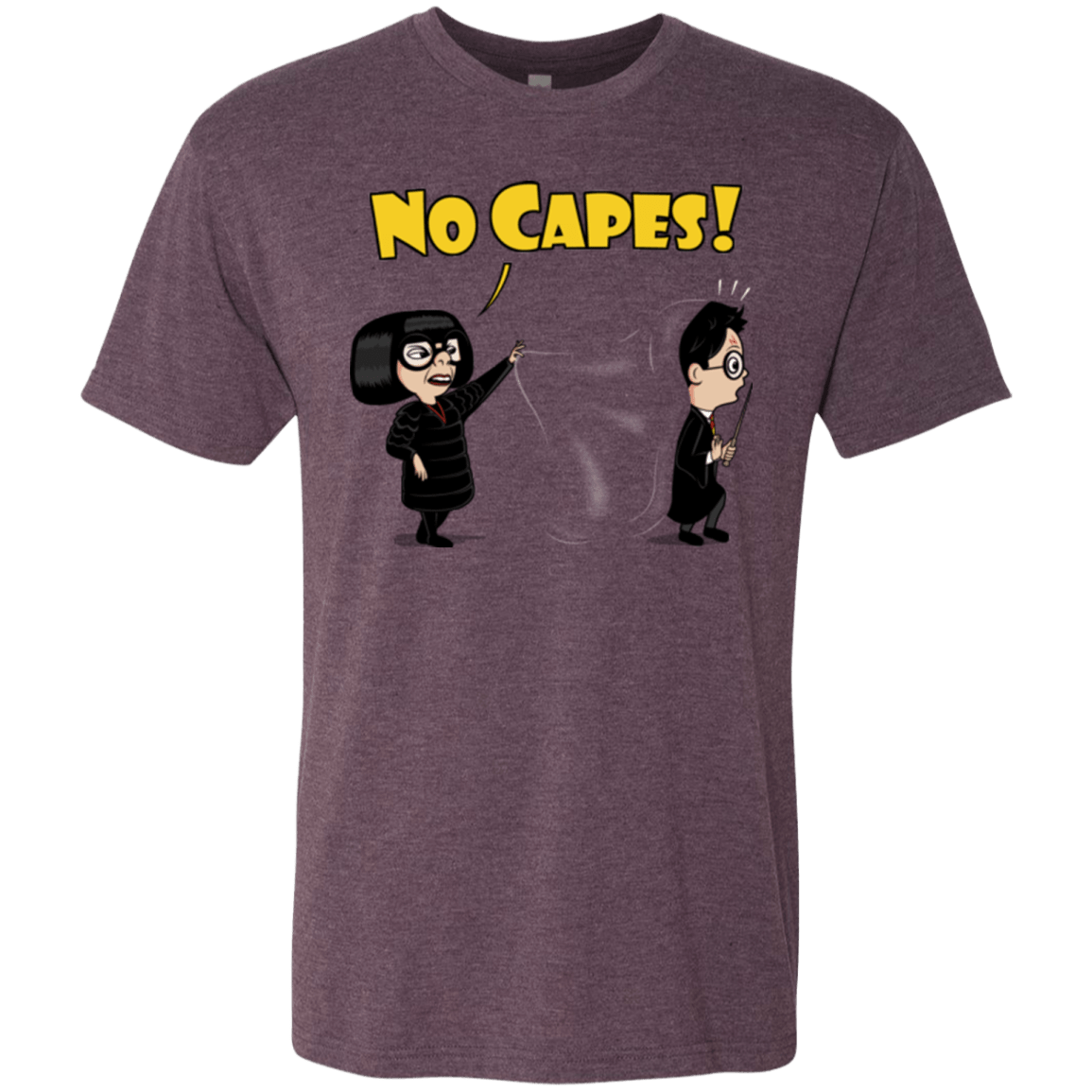 T-Shirts Vintage Purple / Small No Capes Men's Triblend T-Shirt