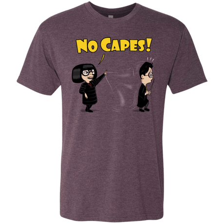 T-Shirts Vintage Purple / Small No Capes Men's Triblend T-Shirt