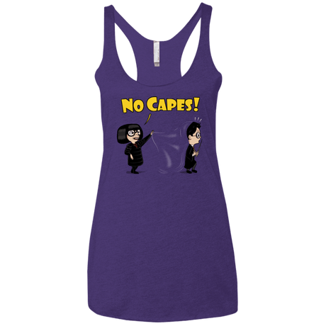 T-Shirts Purple Rush / X-Small No Capes Women's Triblend Racerback Tank