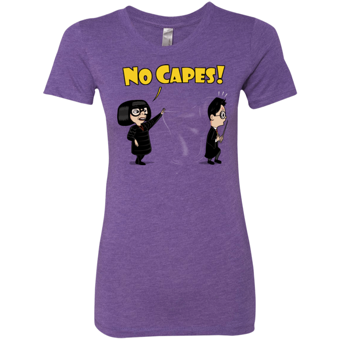 T-Shirts Purple Rush / Small No Capes Women's Triblend T-Shirt