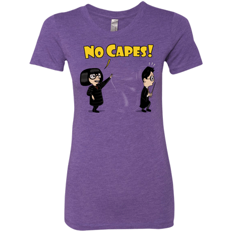 T-Shirts Purple Rush / Small No Capes Women's Triblend T-Shirt