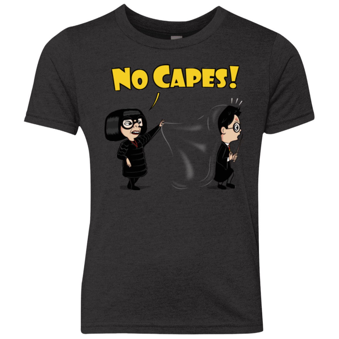 T-Shirts Vintage Black / YXS No Capes Youth Triblend T-Shirt