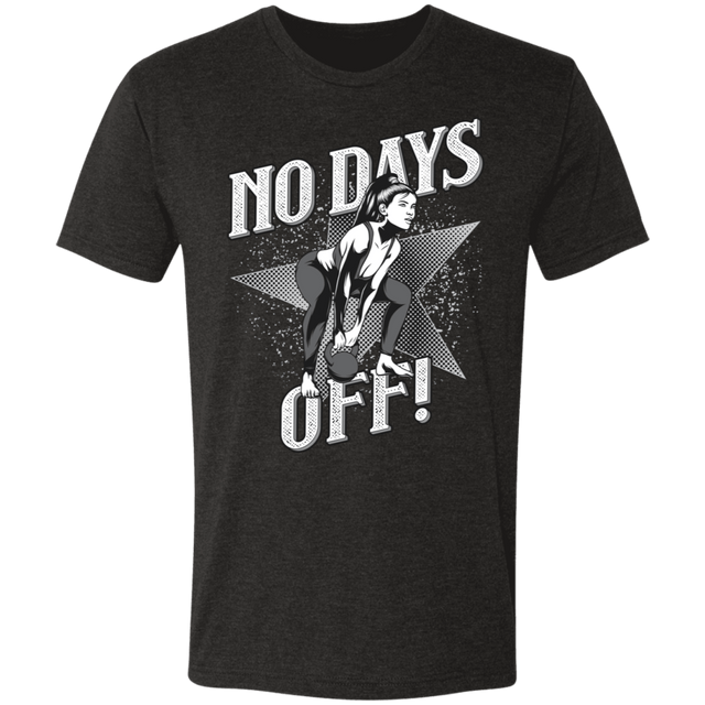 T-Shirts Vintage Black / S No Days Off Men's Triblend T-Shirt
