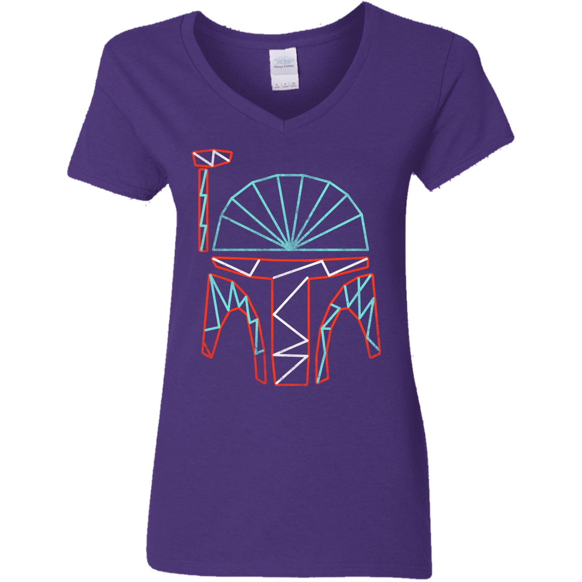 T-Shirts Purple / S No Distintergrations Women's V-Neck T-Shirt