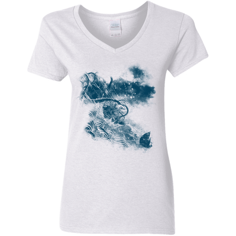 T-Shirts White / S No Escape Women's V-Neck T-Shirt