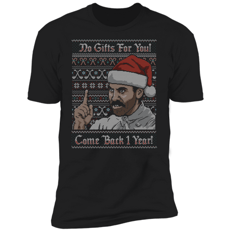 T-Shirts Black / X-Small No Gifts For You Ugly Sweater Men's Premium T-Shirt