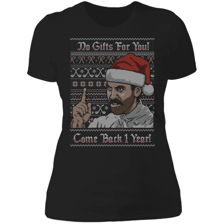 T-Shirts Black / X-Small No Gifts For You Ugly Sweater Women's Premium T-Shirt