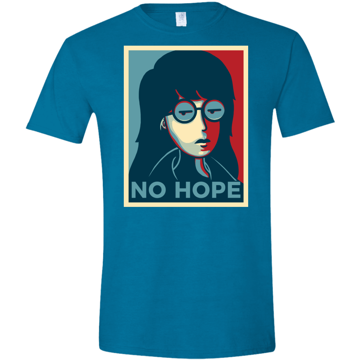 T-Shirts Antique Sapphire / S No Life. No Hope. No Future Men's Semi-Fitted Softstyle