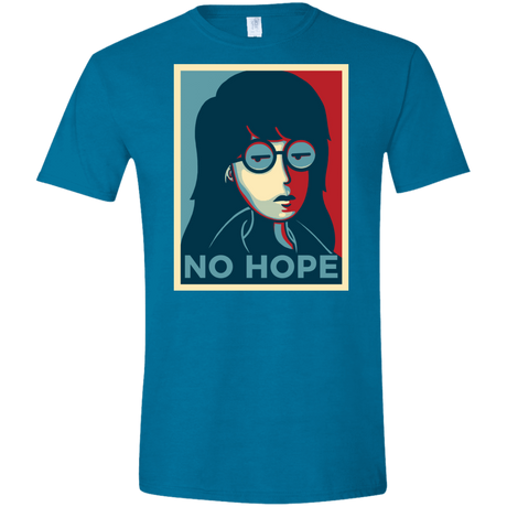 T-Shirts Antique Sapphire / S No Life. No Hope. No Future Men's Semi-Fitted Softstyle