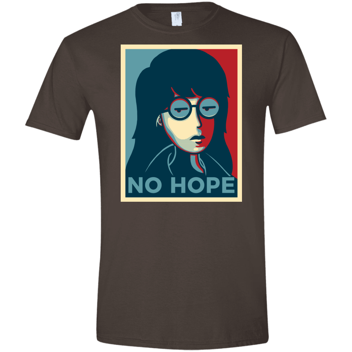 T-Shirts Dark Chocolate / S No Life. No Hope. No Future Men's Semi-Fitted Softstyle