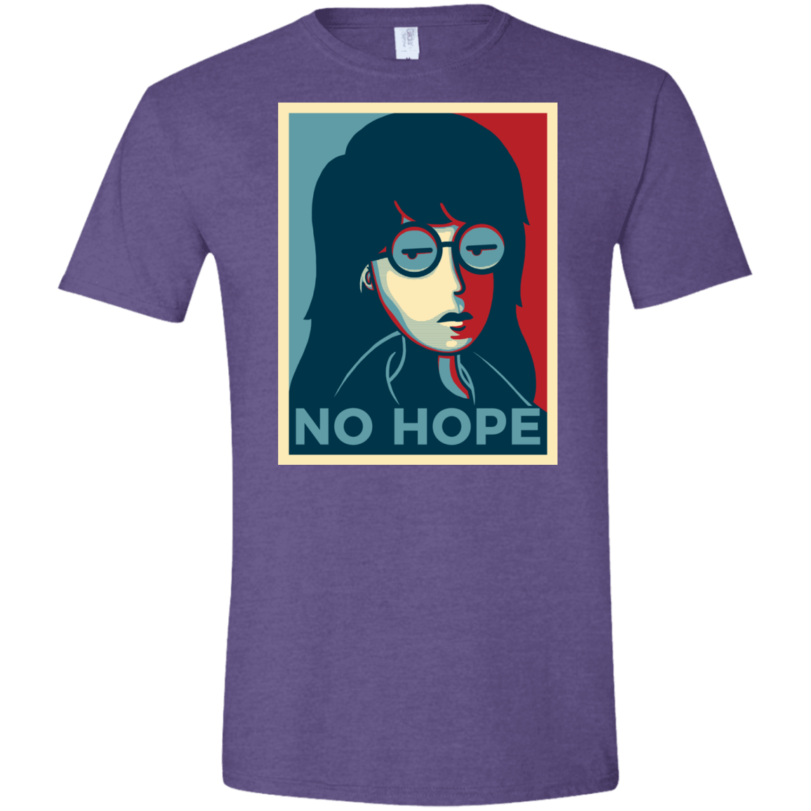 T-Shirts Heather Purple / S No Life. No Hope. No Future Men's Semi-Fitted Softstyle