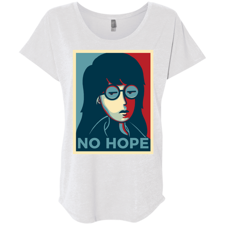 T-Shirts Heather White / X-Small No Life. No Hope. No Future Triblend Dolman Sleeve