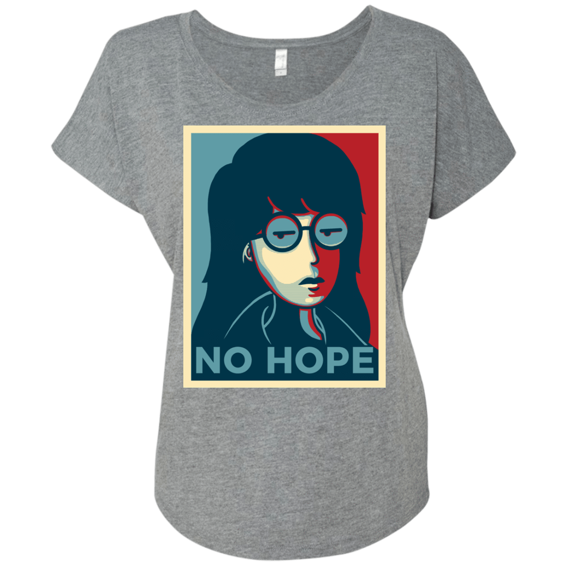 T-Shirts Premium Heather / X-Small No Life. No Hope. No Future Triblend Dolman Sleeve