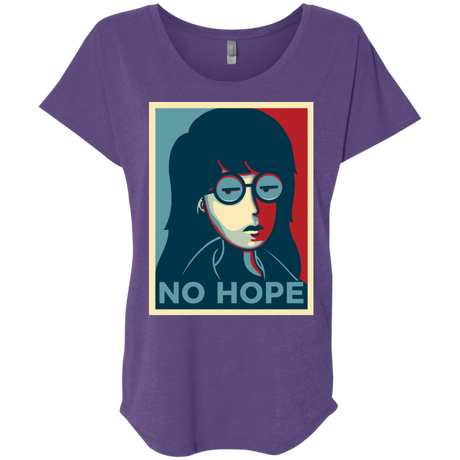 T-Shirts Purple Rush / X-Small No Life. No Hope. No Future Triblend Dolman Sleeve