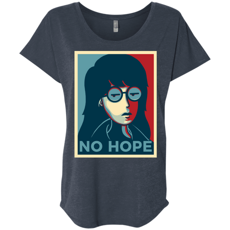 T-Shirts Vintage Navy / X-Small No Life. No Hope. No Future Triblend Dolman Sleeve