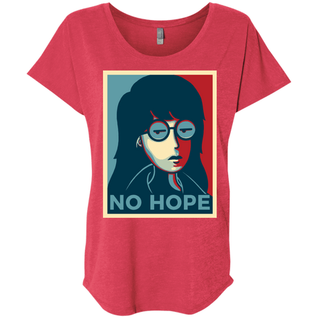 T-Shirts Vintage Red / X-Small No Life. No Hope. No Future Triblend Dolman Sleeve