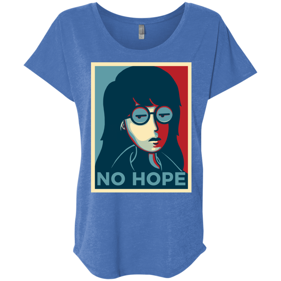 T-Shirts Vintage Royal / X-Small No Life. No Hope. No Future Triblend Dolman Sleeve