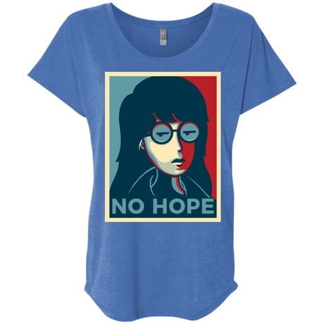 T-Shirts Vintage Royal / X-Small No Life. No Hope. No Future Triblend Dolman Sleeve