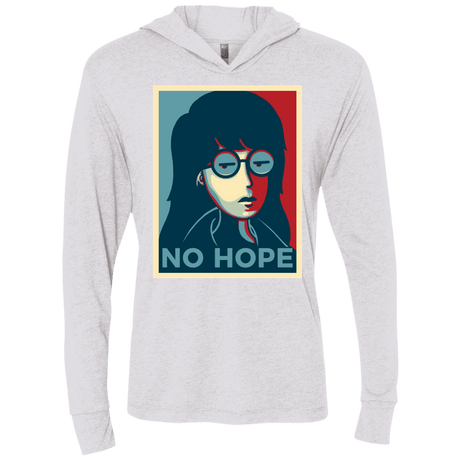T-Shirts Heather White / X-Small No Life. No Hope. No Future Triblend Long Sleeve Hoodie Tee
