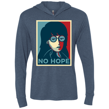 T-Shirts Indigo / X-Small No Life. No Hope. No Future Triblend Long Sleeve Hoodie Tee