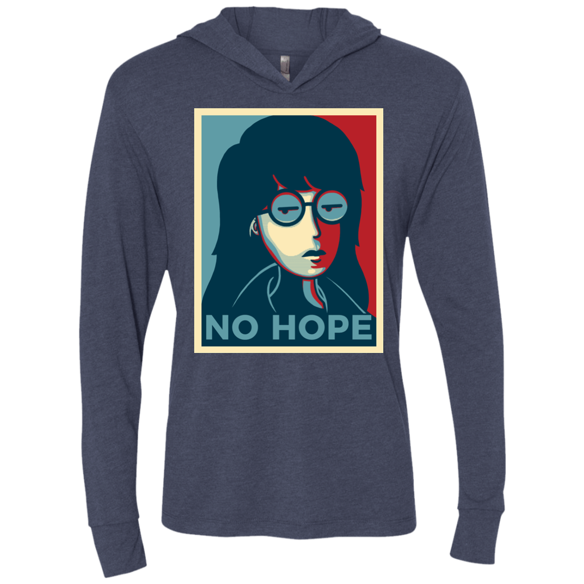 T-Shirts Vintage Navy / X-Small No Life. No Hope. No Future Triblend Long Sleeve Hoodie Tee