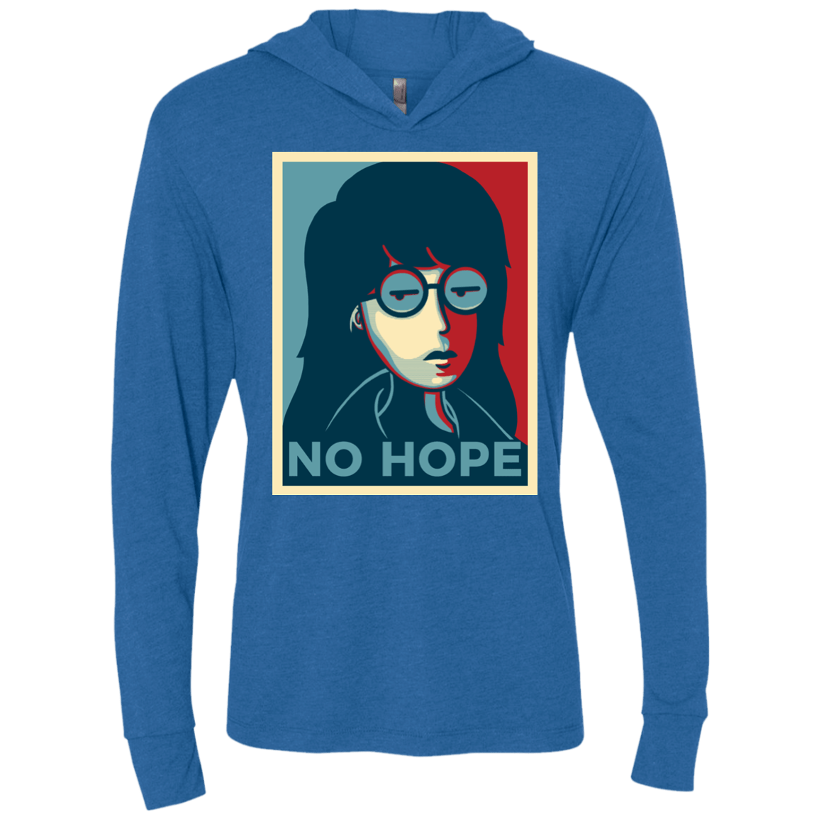 T-Shirts Vintage Royal / X-Small No Life. No Hope. No Future Triblend Long Sleeve Hoodie Tee