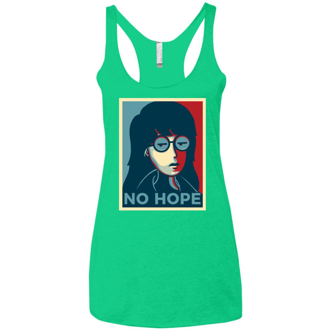 T-Shirts Envy / X-Small No Life. No Hope. No Future Women's Triblend Racerback Tank