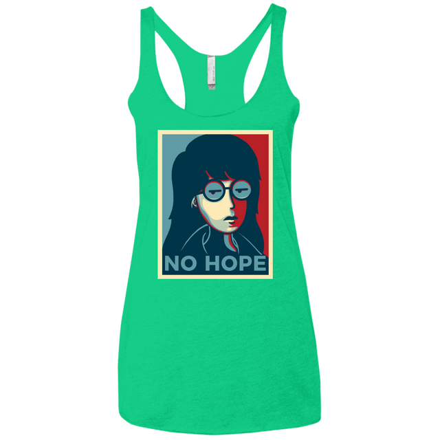 T-Shirts Envy / X-Small No Life. No Hope. No Future Women's Triblend Racerback Tank