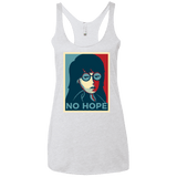 T-Shirts Heather White / X-Small No Life. No Hope. No Future Women's Triblend Racerback Tank