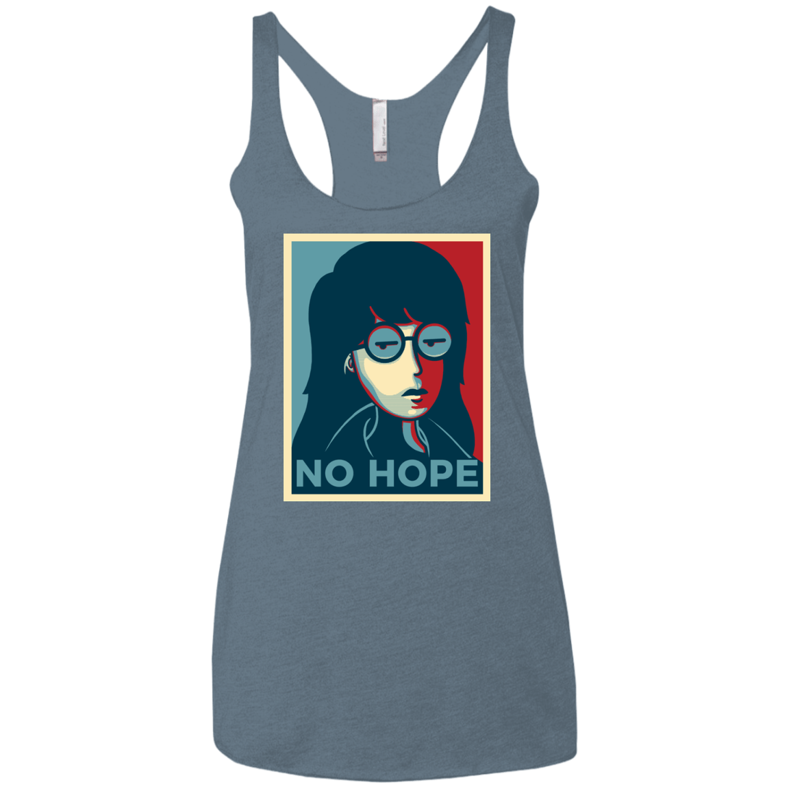 T-Shirts Indigo / X-Small No Life. No Hope. No Future Women's Triblend Racerback Tank