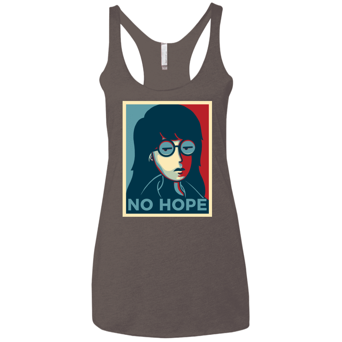 T-Shirts Macchiato / X-Small No Life. No Hope. No Future Women's Triblend Racerback Tank