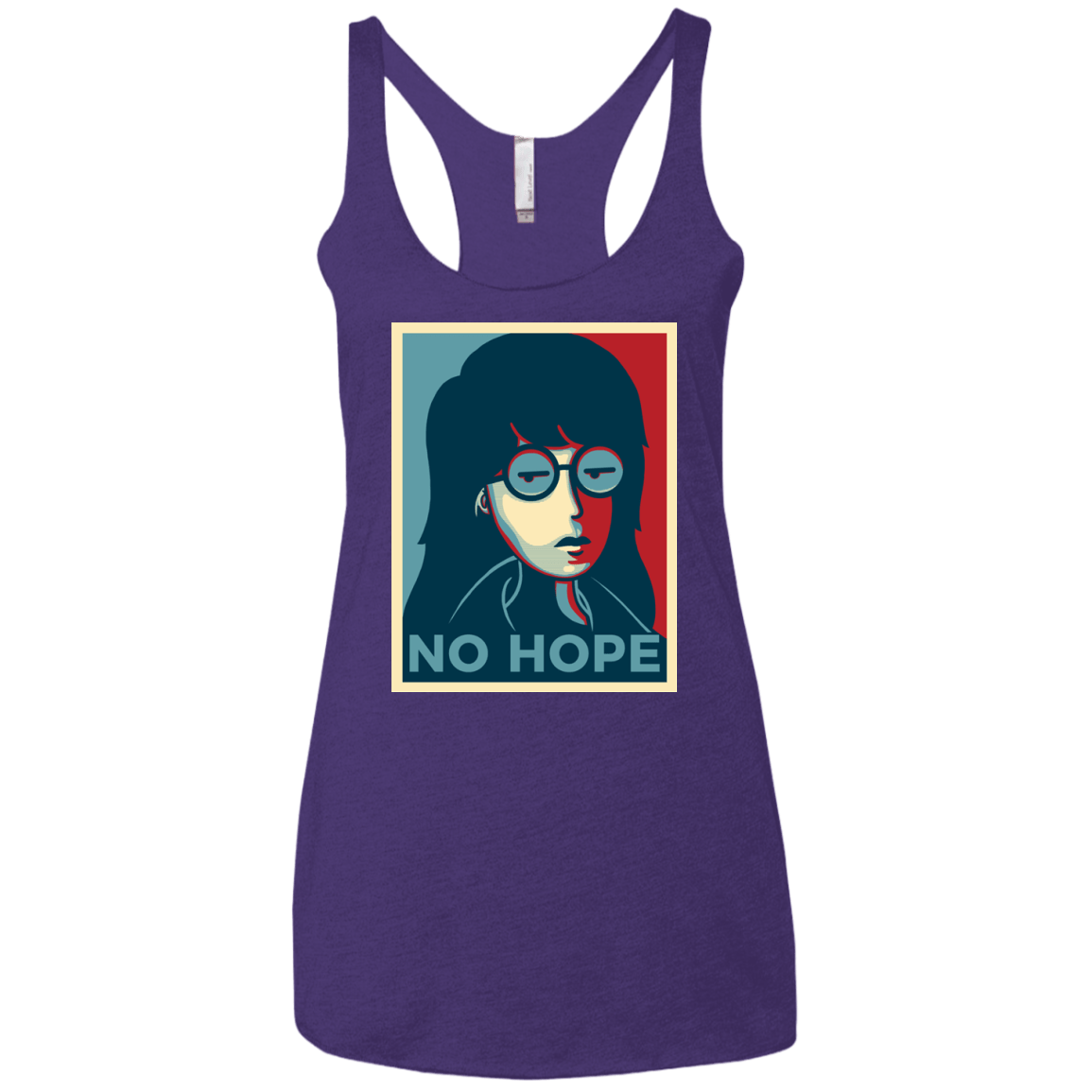 T-Shirts Purple Rush / X-Small No Life. No Hope. No Future Women's Triblend Racerback Tank