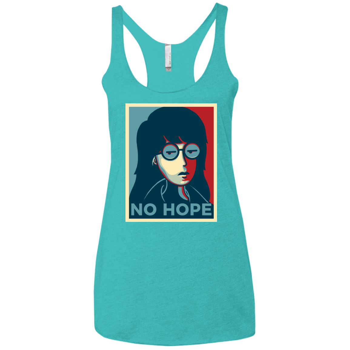 T-Shirts Tahiti Blue / X-Small No Life. No Hope. No Future Women's Triblend Racerback Tank