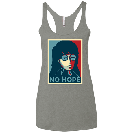 T-Shirts Venetian Grey / X-Small No Life. No Hope. No Future Women's Triblend Racerback Tank