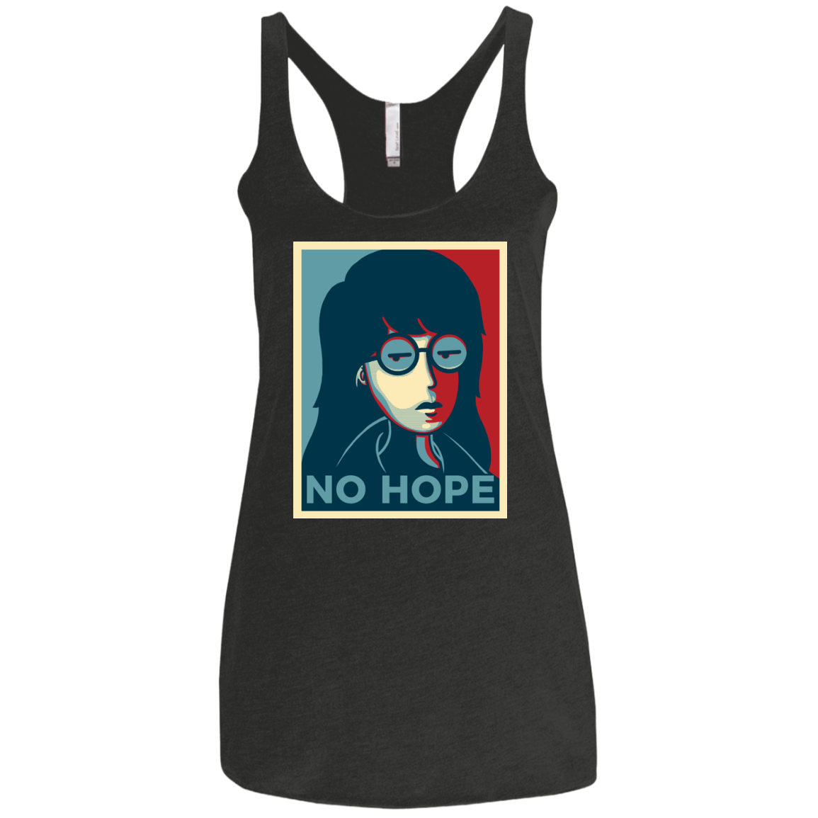 T-Shirts Vintage Black / X-Small No Life. No Hope. No Future Women's Triblend Racerback Tank
