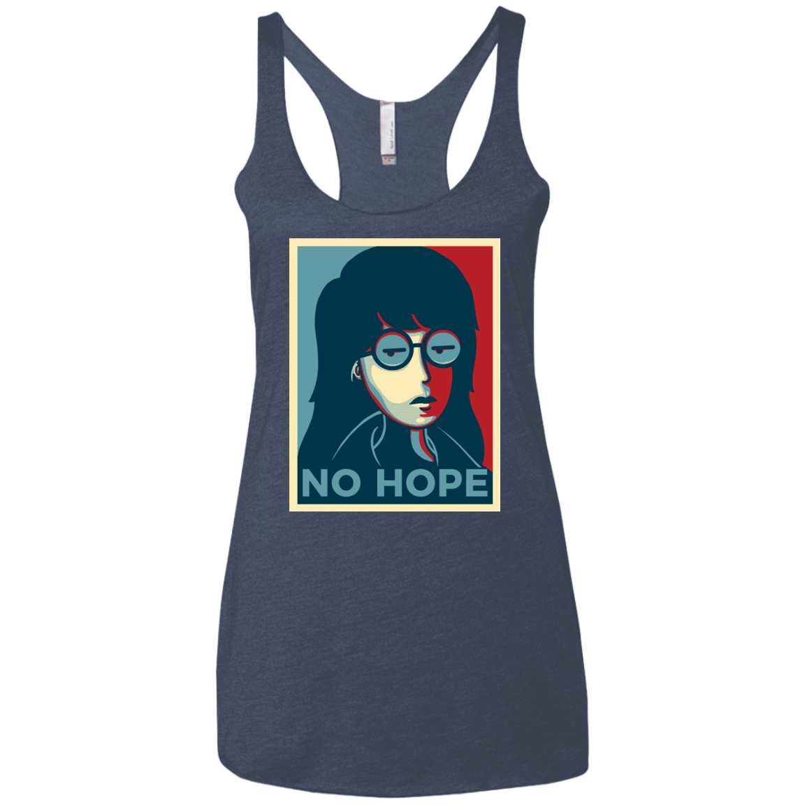 T-Shirts Vintage Navy / X-Small No Life. No Hope. No Future Women's Triblend Racerback Tank