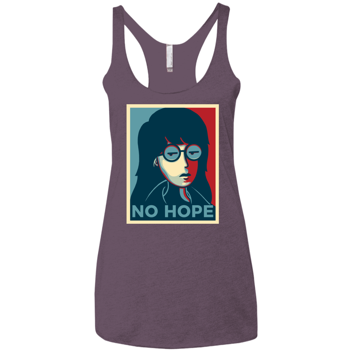 T-Shirts Vintage Purple / X-Small No Life. No Hope. No Future Women's Triblend Racerback Tank